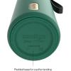 imageContigo SnapSeal 16 oz Stainless Steel VacuumInsulated Water Bottle with Leakproof AutoClose Lid StrawCompatible amp Carry Strap BPAFree amp LeadFree Dishwasher SafeDark Emerald Champagne