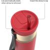 imageContigo SnapSeal 16 oz Stainless Steel VacuumInsulated Water Bottle with Leakproof AutoClose Lid StrawCompatible amp Carry Strap BPAFree amp LeadFree Dishwasher SafeGoji Berry Champagne