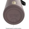 imageContigo SnapSeal 16 oz Stainless Steel VacuumInsulated Water Bottle with Leakproof AutoClose Lid StrawCompatible amp Carry Strap BPAFree amp LeadFree Dishwasher SafeTerra Champagne