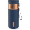 imageContigo SnapSeal 16 oz Stainless Steel VacuumInsulated Water Bottle with Leakproof AutoClose Lid StrawCompatible amp Carry Strap BPAFree amp LeadFree Dishwasher SafeAbyss Bronze