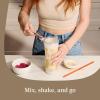 imageContigo x Ally Love Shake amp Go Tumbler Autoclose Lid Leak Proof 20oz LicoriceOatmilk