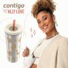 imageContigo x Ally Love Shake amp Go Tumbler Autoclose Lid Leak Proof 20oz LicoriceOatmilk