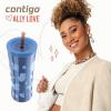 imageContigo x Ally Love Shake amp Go Tumbler Autoclose Lid Leak Proof 20oz LicoriceStellar Jay