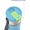 image:imageContigo DualSip 16 oz Compact Stainless Steel VacuumInsulated Water Bottle with 2in1 Leakproof Lid Straw or Spout BPAFree amp LeadFree Dishwasher SafeGlacial Blink