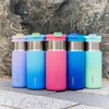 image:imageContigo DualSip 16 oz Compact Stainless Steel VacuumInsulated Water Bottle with 2in1 Leakproof Lid Straw or Spout BPAFree amp LeadFree Dishwasher SafeGlowstone