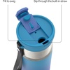image:imageContigo DualSip 16 oz Compact Stainless Steel VacuumInsulated Water Bottle with 2in1 Leakproof Lid Straw or Spout BPAFree amp LeadFree Dishwasher SafeIndiglow