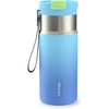 image:imageContigo DualSip 16 oz Compact Stainless Steel VacuumInsulated Water Bottle with 2in1 Leakproof Lid Straw or Spout BPAFree amp LeadFree Dishwasher SafeGlacial Blink