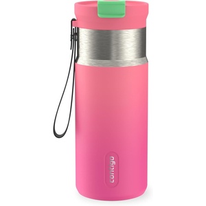 image:imageContigo DualSip 16 oz Compact Stainless Steel VacuumInsulated Water Bottle with 2in1 Leakproof Lid Straw or Spout BPAFree amp LeadFree Dishwasher SafeSparkgleam