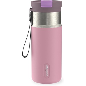image:imageContigo DualSip 16 oz Compact Stainless Steel VacuumInsulated Water Bottle with 2in1 Leakproof Lid Straw or Spout BPAFree amp LeadFree Dishwasher SafeLunar Petal