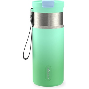 image:imageContigo DualSip 16 oz Compact Stainless Steel VacuumInsulated Water Bottle with 2in1 Leakproof Lid Straw or Spout BPAFree amp LeadFree Dishwasher SafeMint Spark
